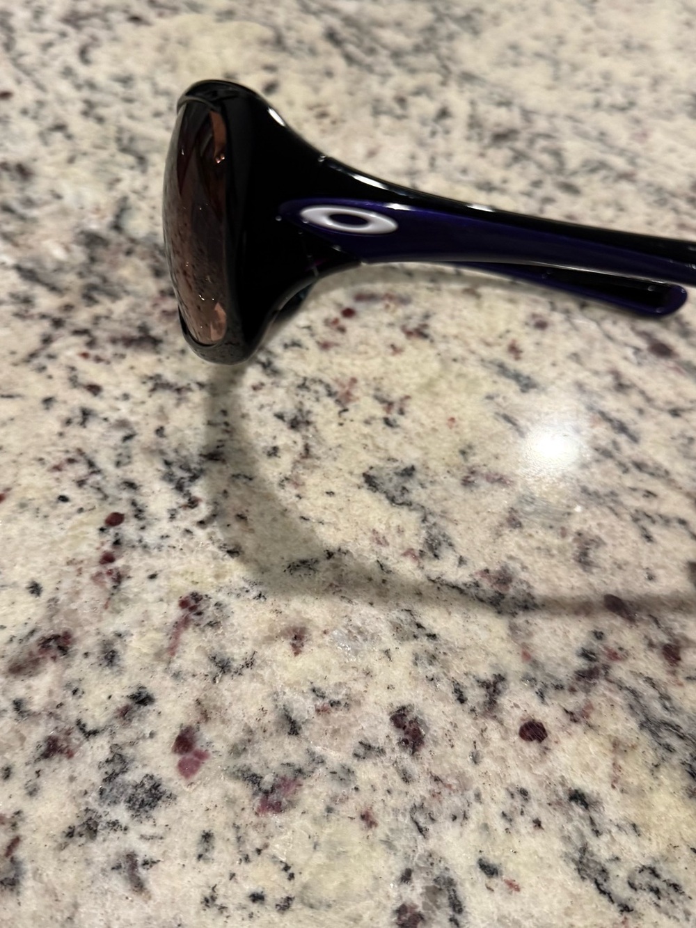 Oakley Women's Black and Purple Sunglasses with brown Lenses - Picture 1 of 4